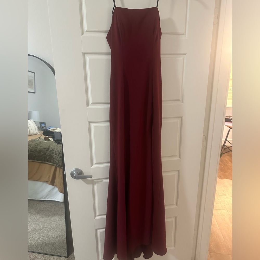 BHLDN Burgandy Gown / bridesmaid dress!!